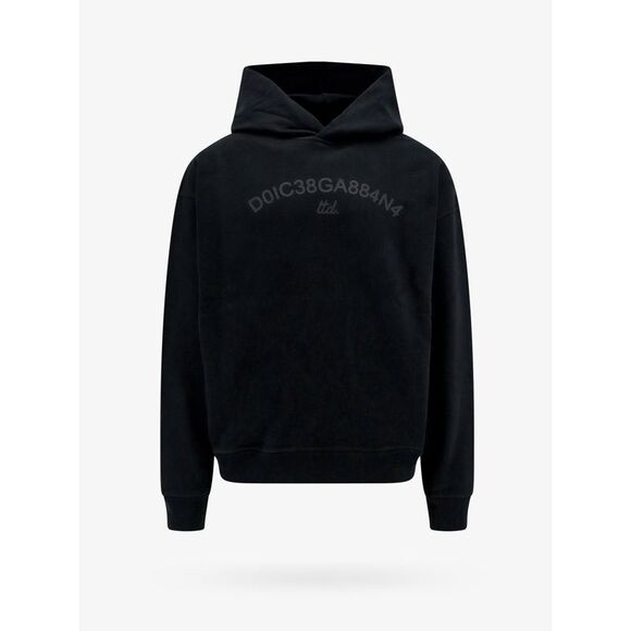 Dolce & Gabbana Black Monogram Crew Neck Sweatshirt Sweater